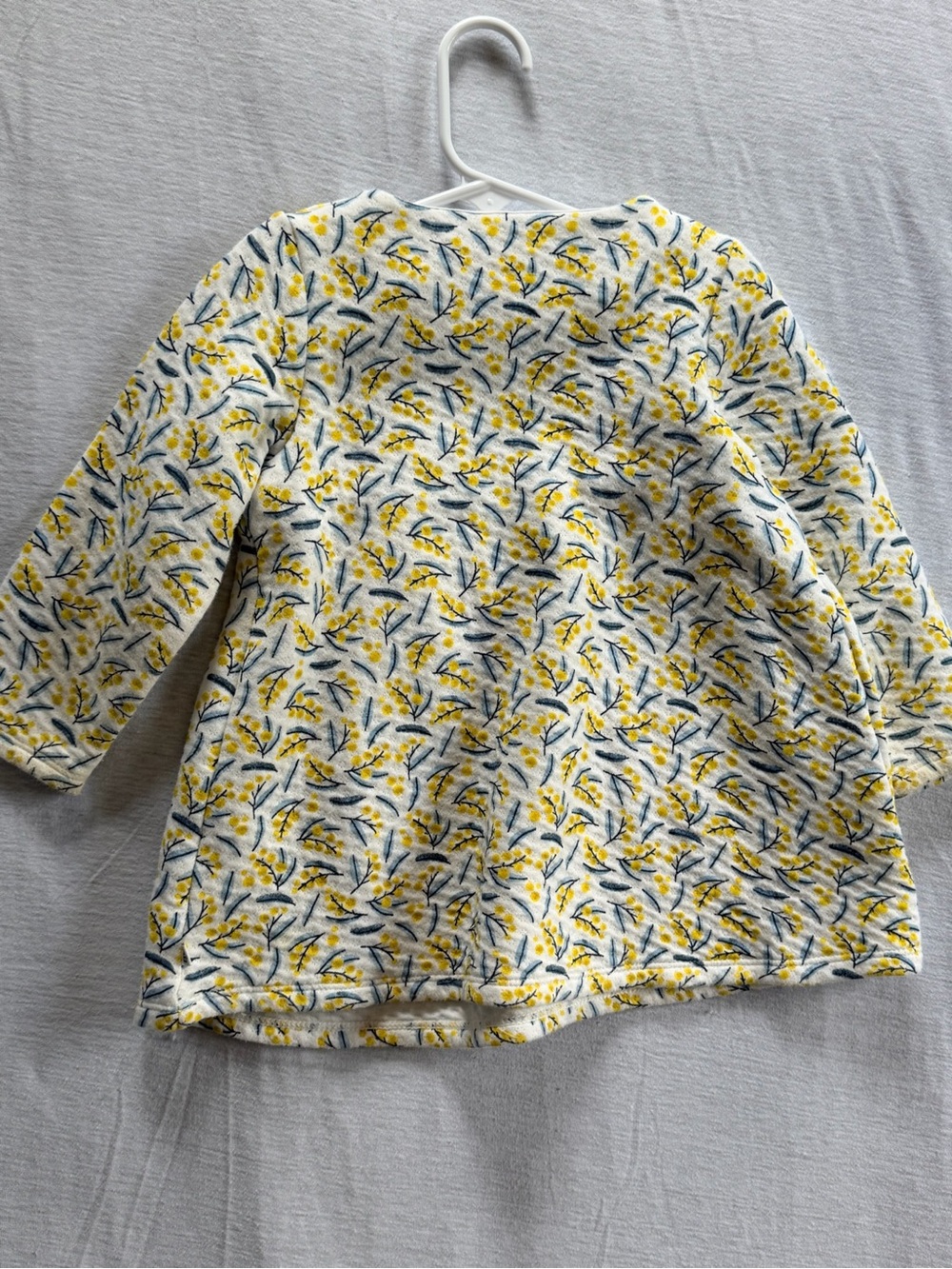 Obaïbi Baby Girls Floral Mimosa Print Long Sleeve Dress / Top, Size 23M / 86cm - Picture 3 of 4